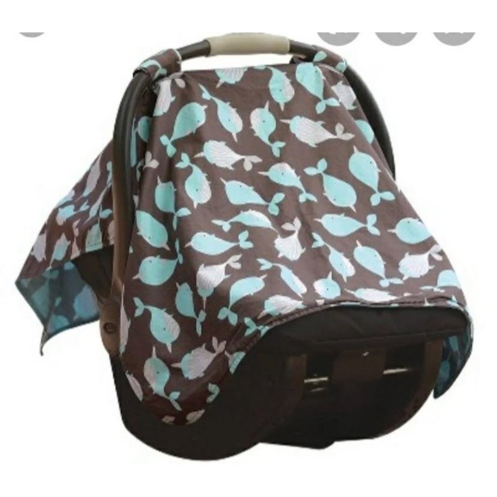 Gold bug narwhale car seat cover